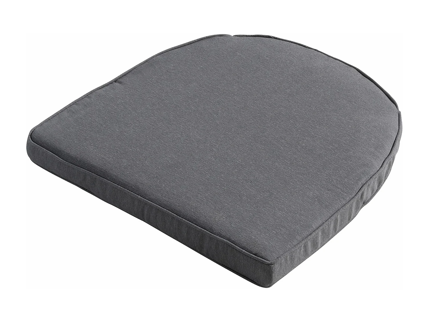 Coussin d'assise Panama gris - Environ 48 x 48 cm - Lot de 4