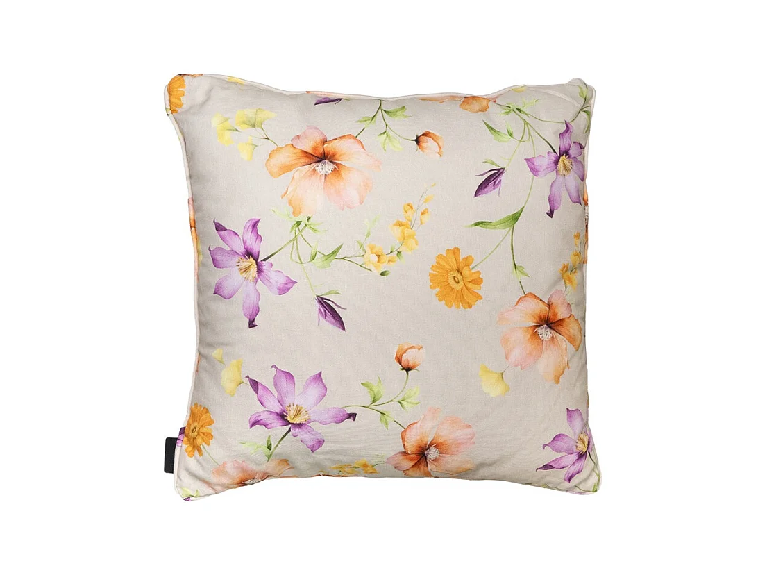 Coussin décoratif Florina violet - Environ 50x50 cm - Lot de 4