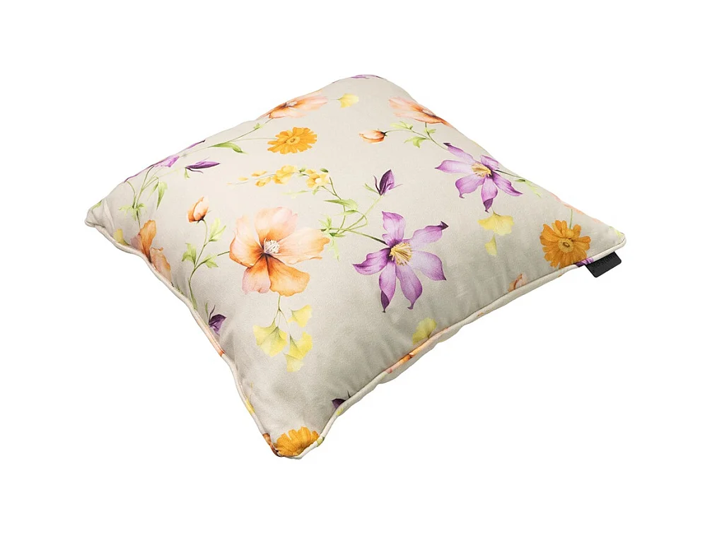 Coussin décoratif Florina violet - Environ 50x50 cm - Lot de 4