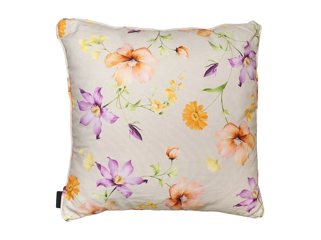 Coussin décoratif Florina violet - Environ 50x50 cm - Lot de 4