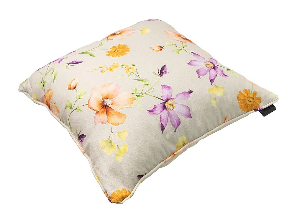 Coussin décoratif Florina violet - Environ 50x50 cm - Lot de 4