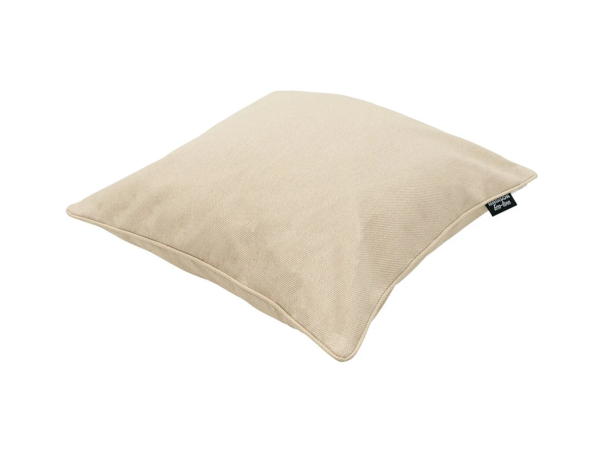 Coussin décoratif en toile beige éco+ - Environ 50x50 cm - Lot de 4