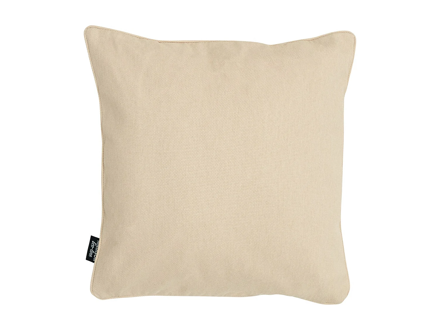 Coussin décoratif en toile beige éco+ - Environ 50x50 cm - Lot de 4