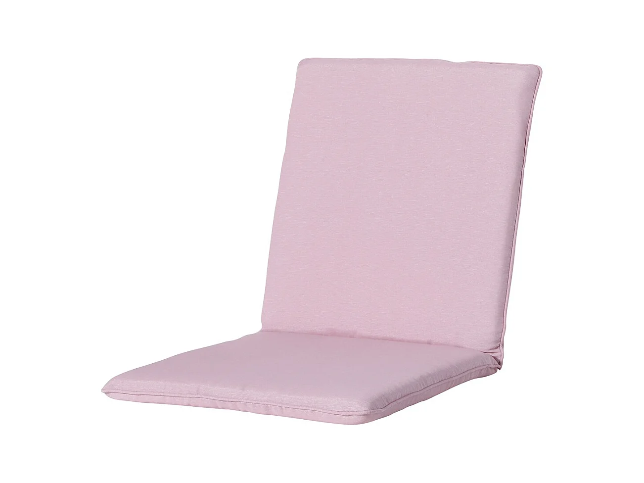 Coussin de chaise empilable Panama rose tendre - Env. 97 x 49 cm - Lot de 4