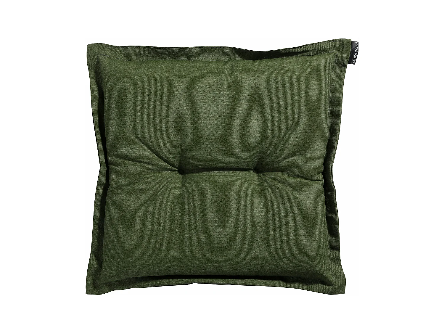 Coussin d'assise Panama vert - Environ 50 x 50 cm - Lot de 4