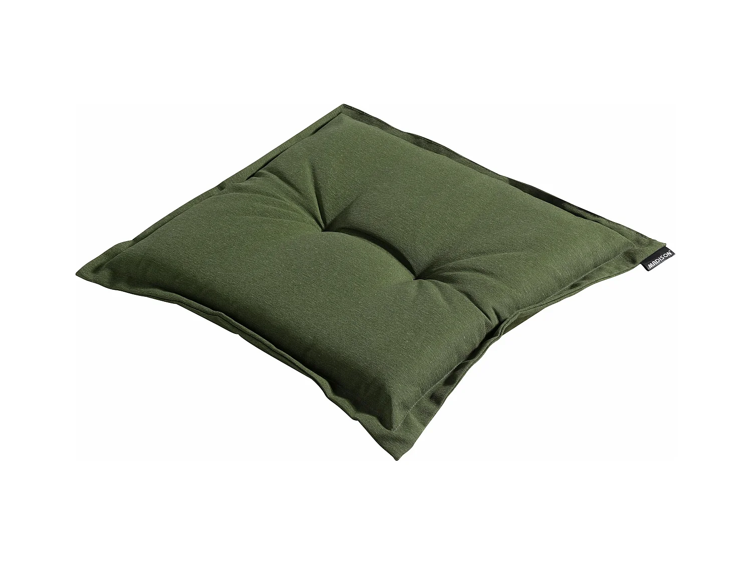 Coussin d'assise Panama vert - Environ 50 x 50 cm - Lot de 4