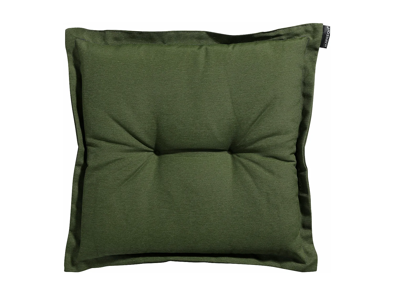 Coussin d'assise Panama vert - Environ 50 x 50 cm - Lot de 4