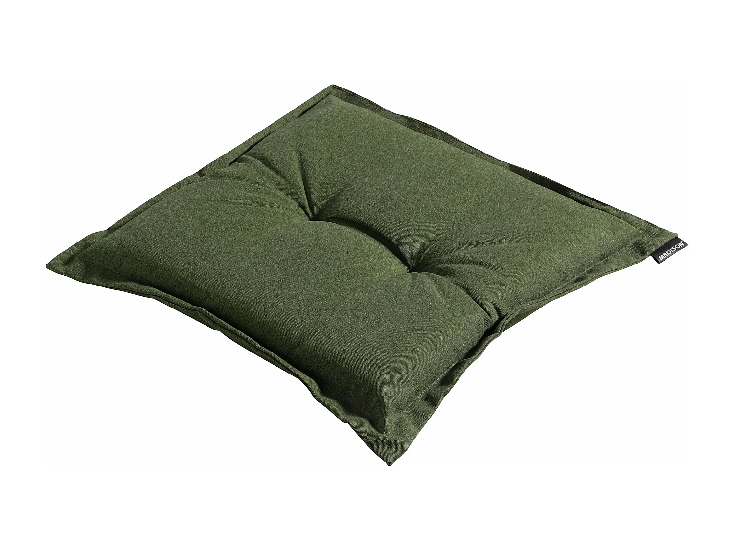 Coussin d'assise Panama vert - Environ 50 x 50 cm - Lot de 4