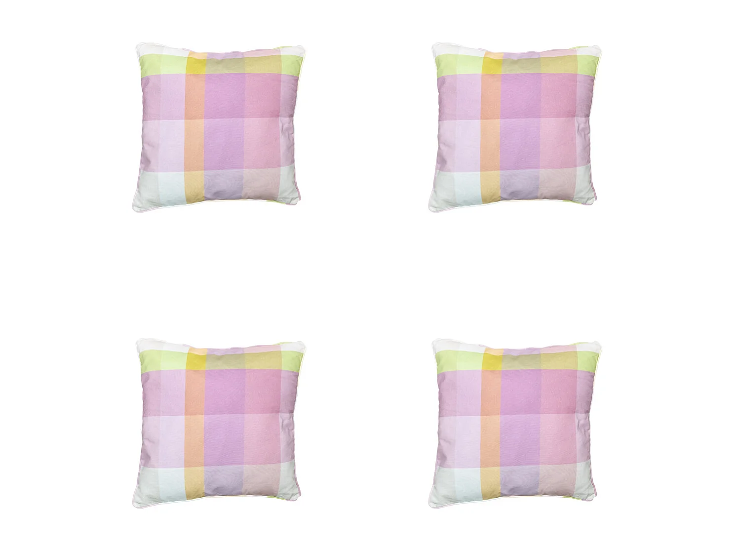 Coussin décoratif Sya violet - Environ 50x50 cm - Lot de 4