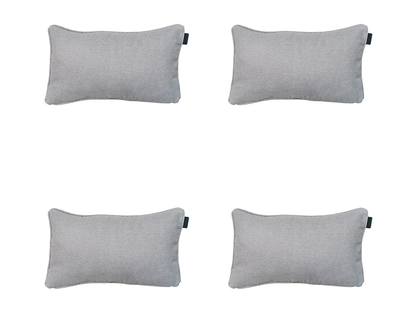 Sierkussen Napels grey - Ca. 30x50 cm - Set van 4