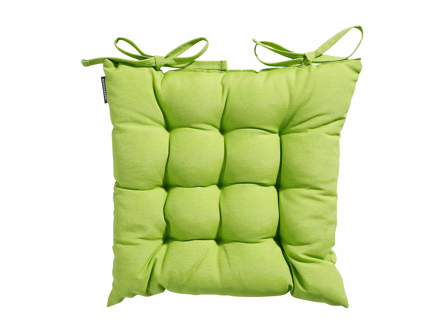 Coussin d'assise Toscane Panama citron vert - Env. 46 x 46 cm - Lot de 4