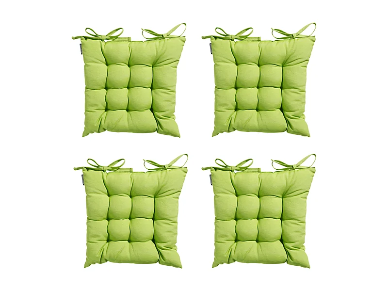 Zitkussen Toscane Panama lime - Ca. 46x46 cm - Set van 4