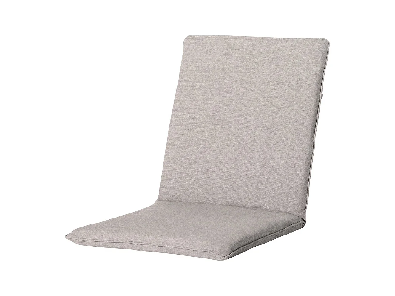Coussin de chaise empilable Naples taupe - Env. 97x49 cm - Lot de 4