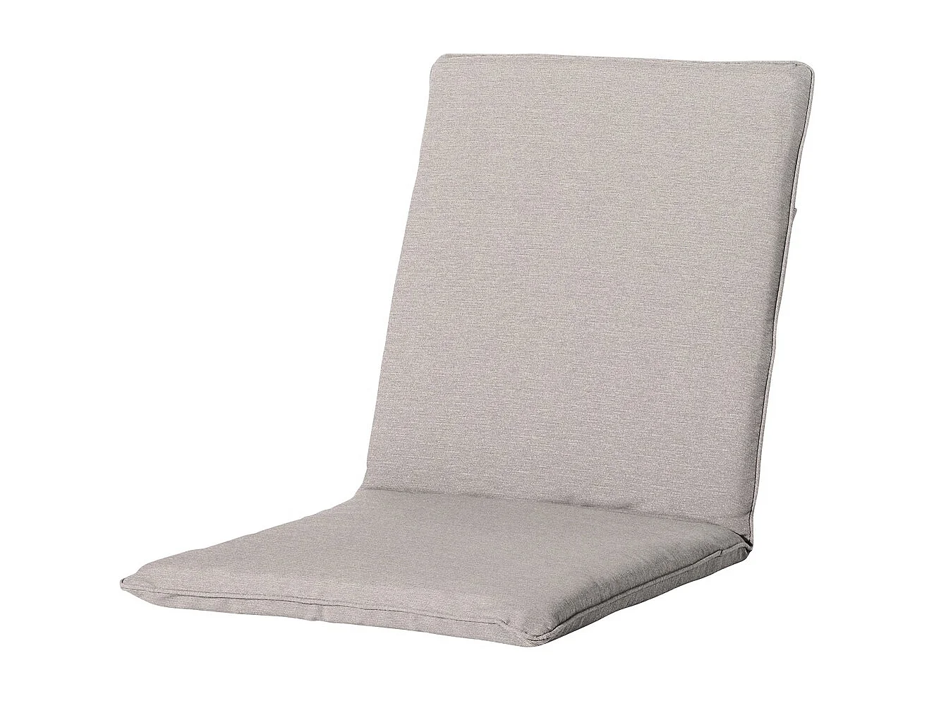 Coussin de chaise empilable Naples taupe - Env. 97x49 cm - Lot de 4