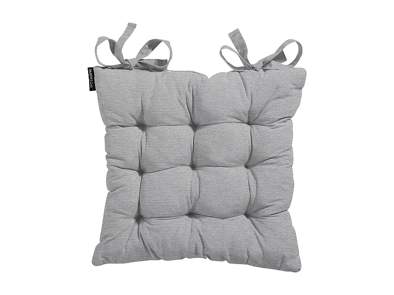Coussin d'assise Toscane Naples gris - Env. 46 x 46 cm - Lot de 4