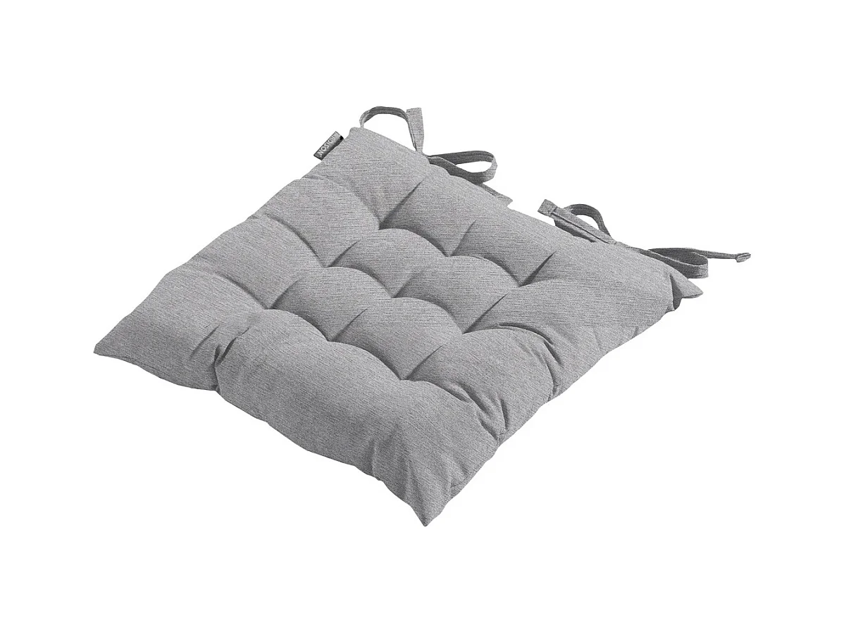 Coussin d'assise Toscane Naples gris - Env. 46 x 46 cm - Lot de 4