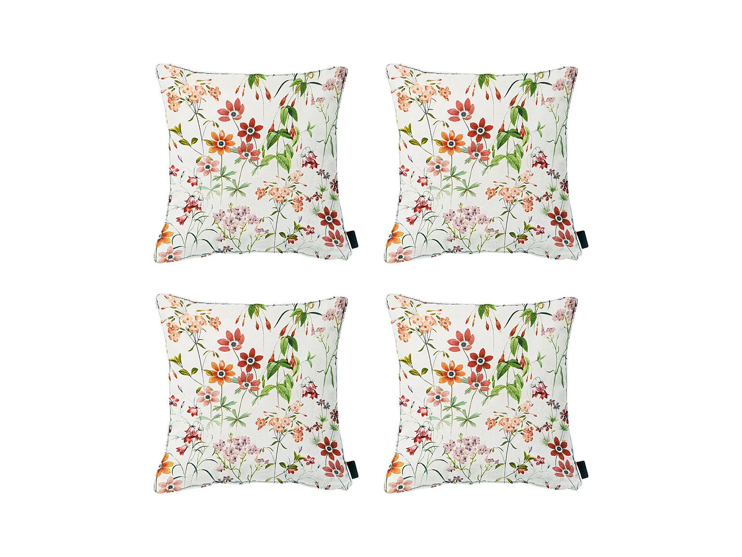 Coussin décoratif Milly naturel - Env. 50x50 cm - Lot de 4