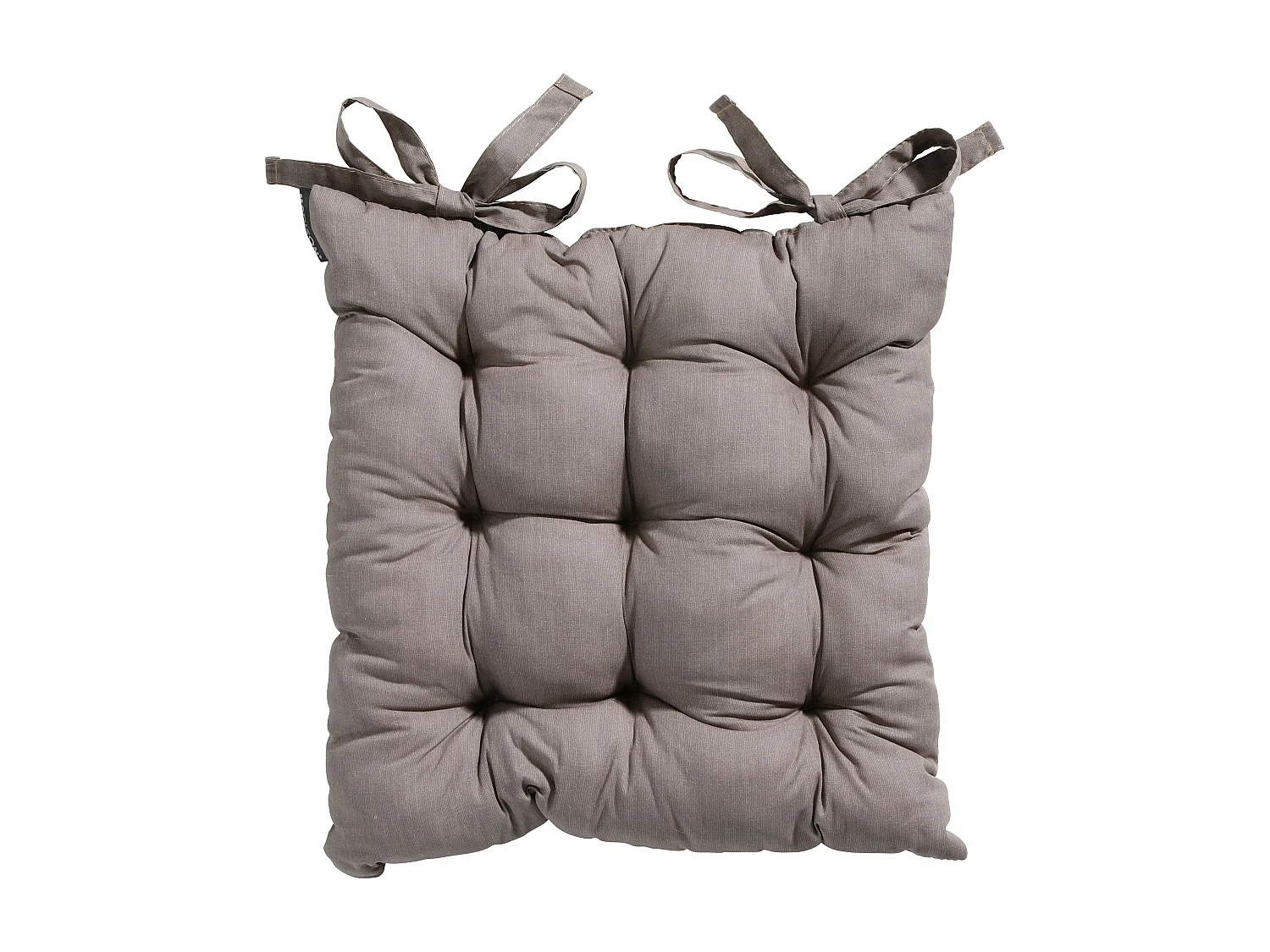 Coussin d'assise Tuscany Basic taupe - Environ 46 x 46 cm - Lot de 4