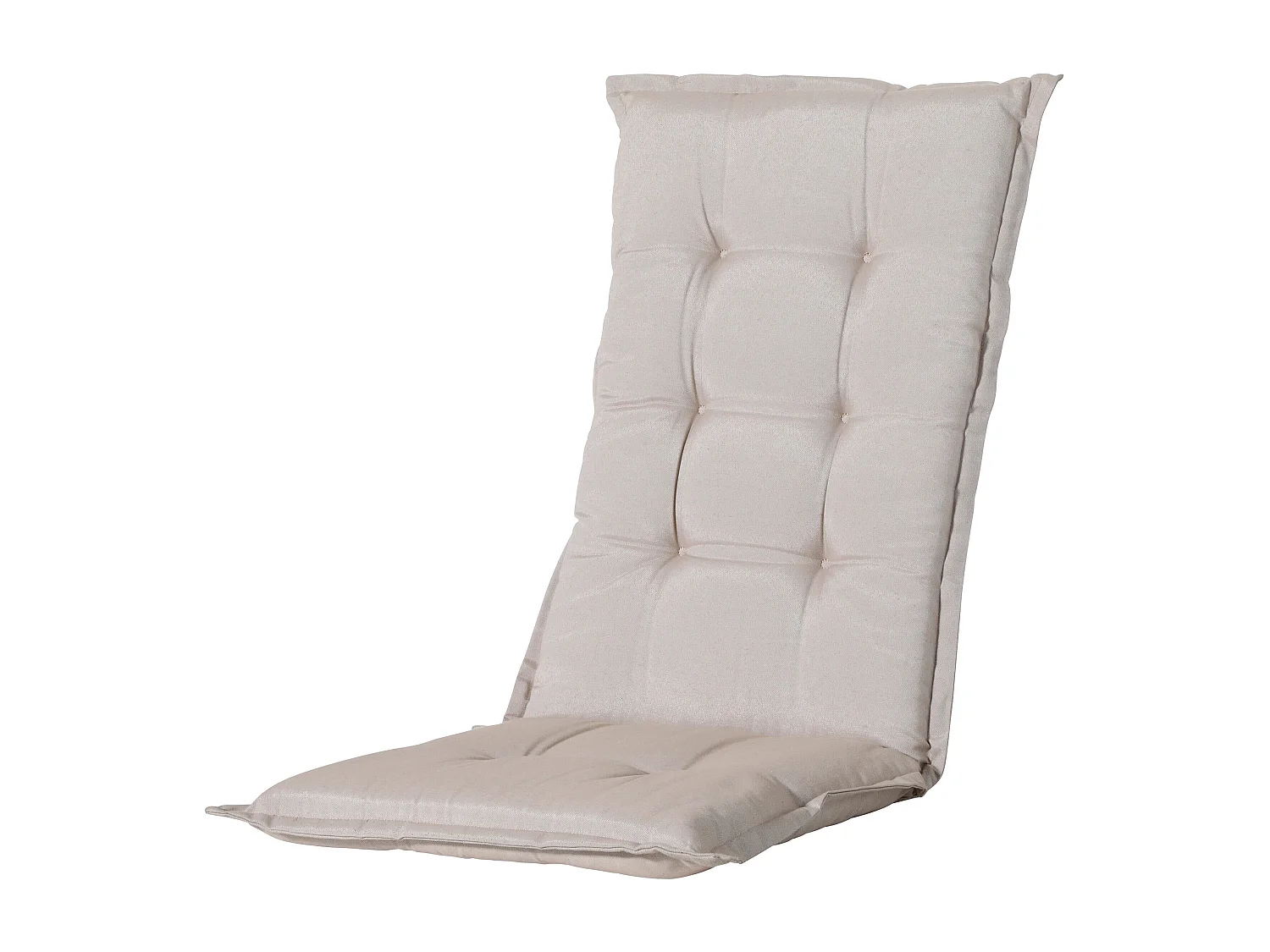 Coussin de chaise de jardin dossier bas en lin Panama - Dimensions approximatives : 105 x 50 cm - Lot de 4