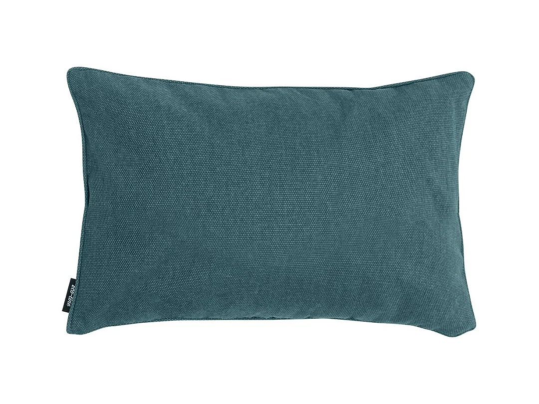 Coussin décoratif bleu mer toile éco+ - Env. 30x50 cm - Lot de 4