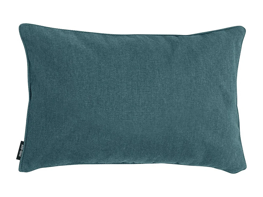 Coussin décoratif bleu mer toile éco+ - Env. 30x50 cm - Lot de 4