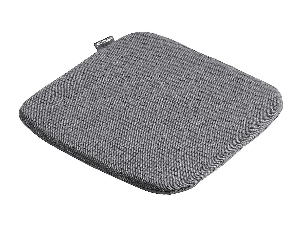 Coussin d'assise Manchester gris - Environ 40 x 40 cm - Lot de 4