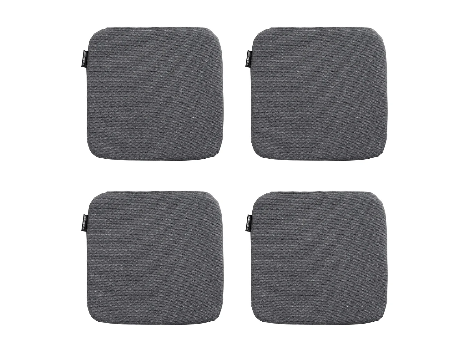 Zitkussen Manchester grey - Ca. 40x40 cm - Set van 4