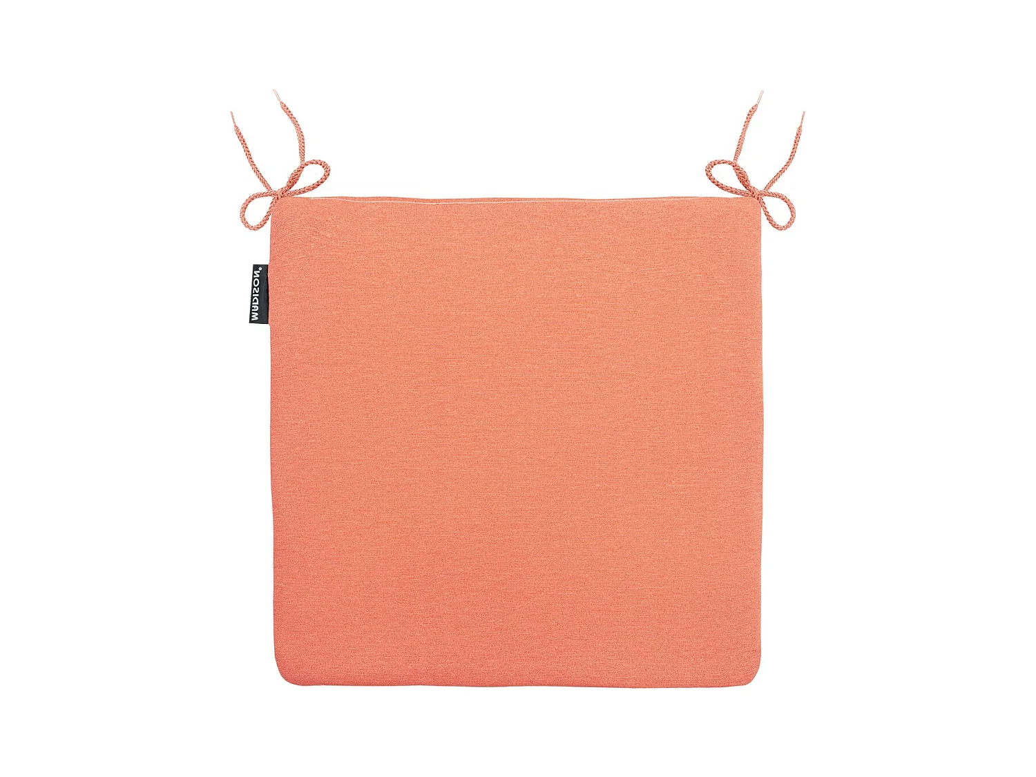 Coussin d'assise Panama orange flamme - Environ 40 x 40 cm - Lot de 4