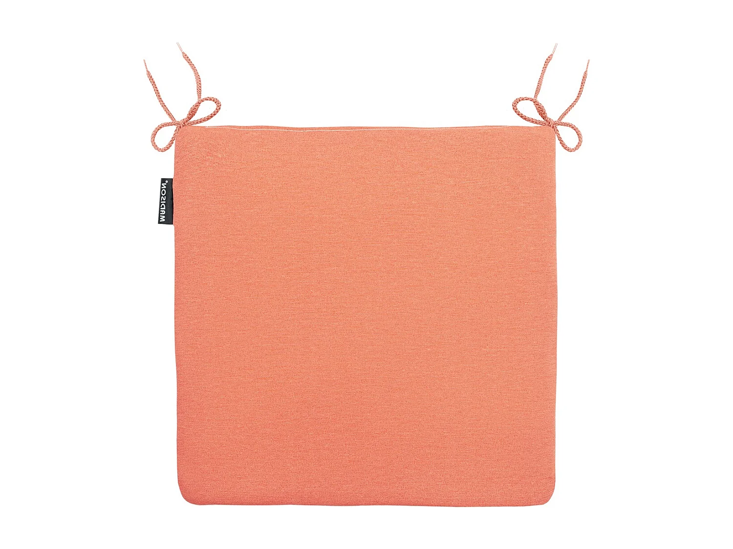 Coussin d'assise Panama orange flamme - Environ 40 x 40 cm - Lot de 4