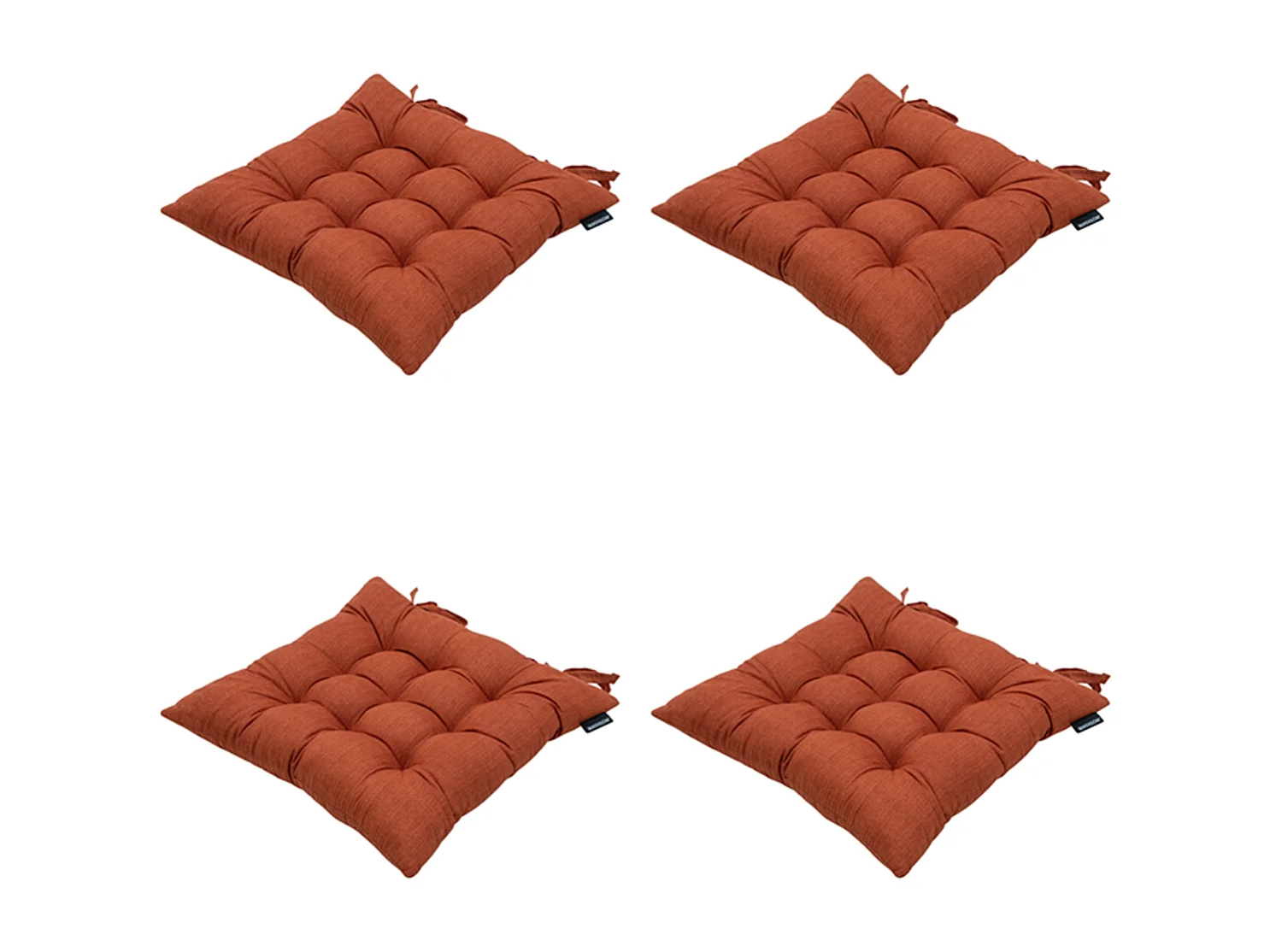 Zitkussen Basic terra - Ca. 46x46 cm - Set van 4