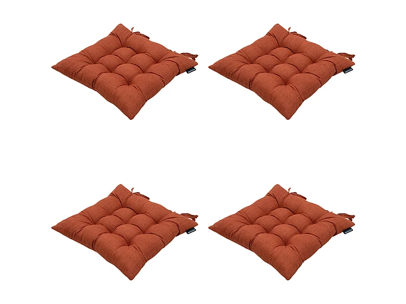 Zitkussen Basic terra - Ca. 46x46 cm - Set van 4