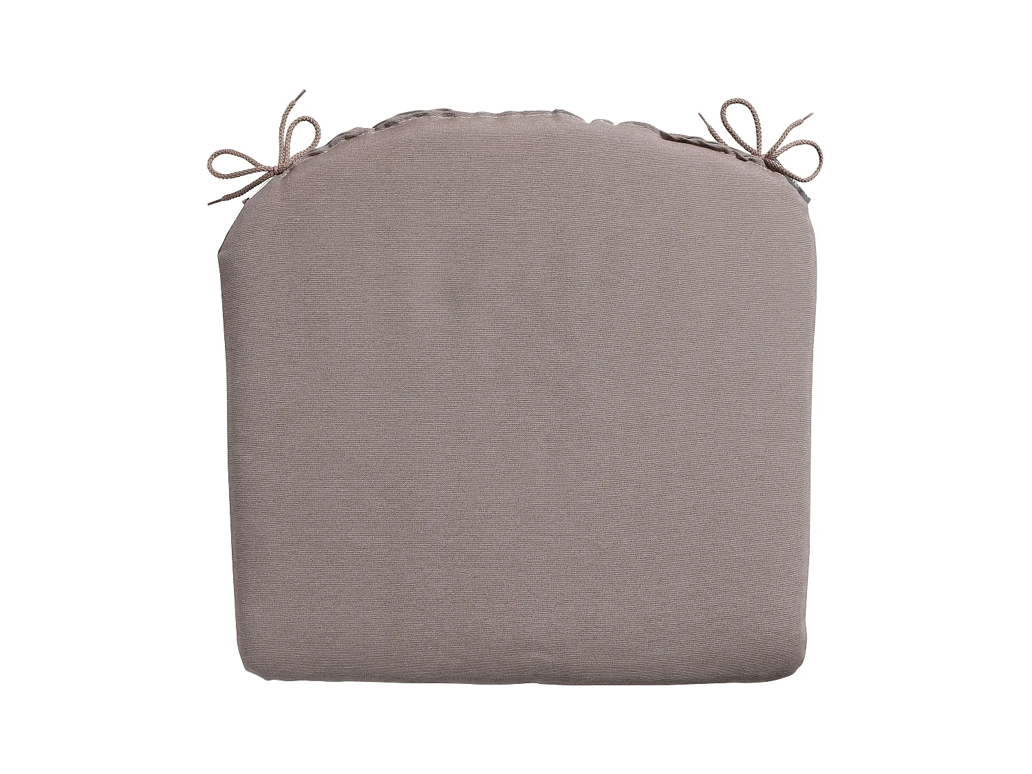 Coussin d'assise Panama taupe - Env. 46x48 cm - Lot de 4