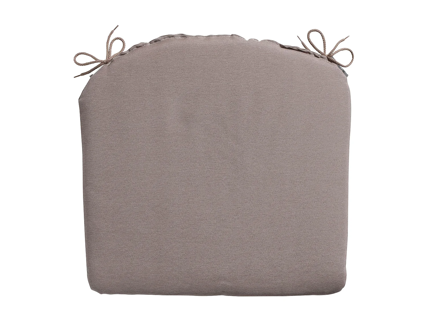 Coussin d'assise Panama taupe - Env. 46x48 cm - Lot de 4