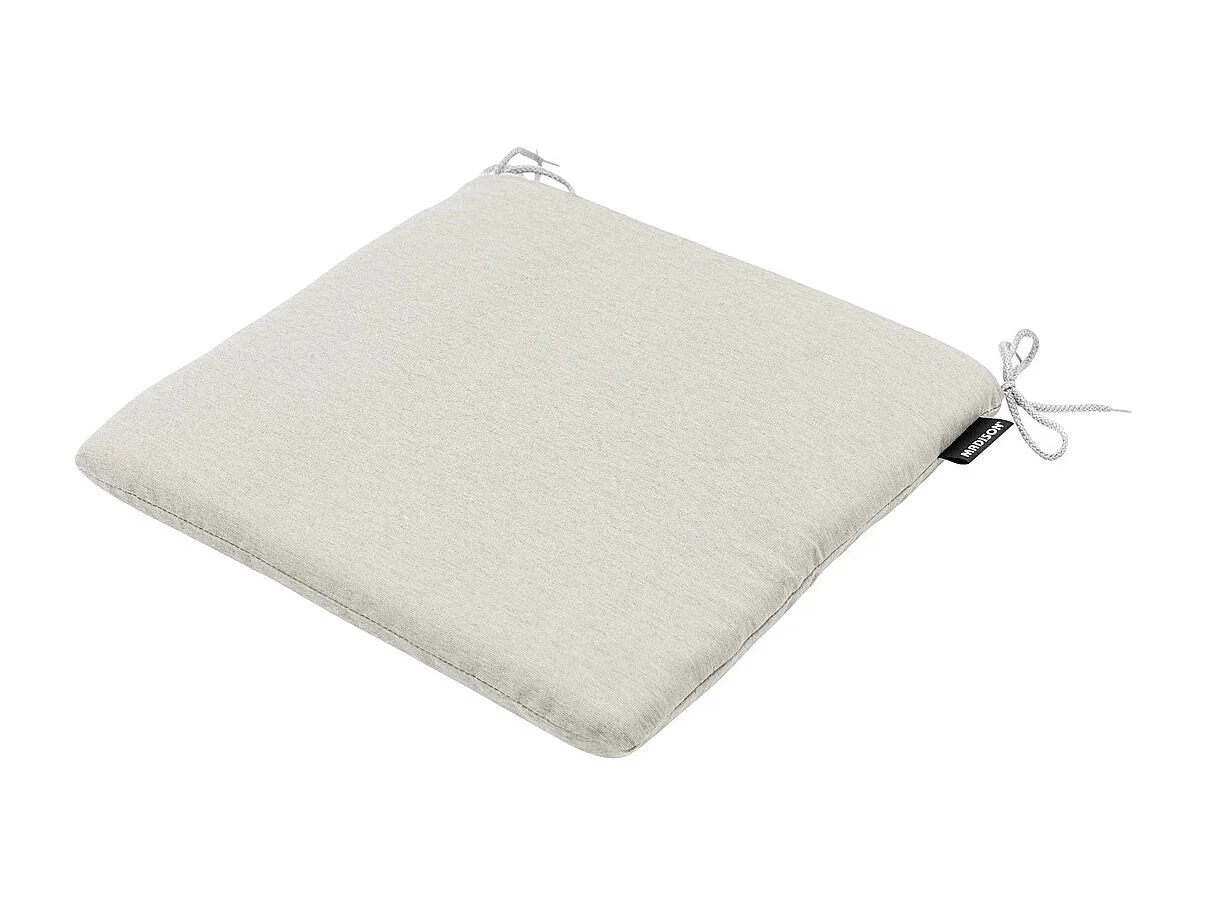 Coussin d'assise en lin Panama - Environ 40x40 cm - Lot de 4