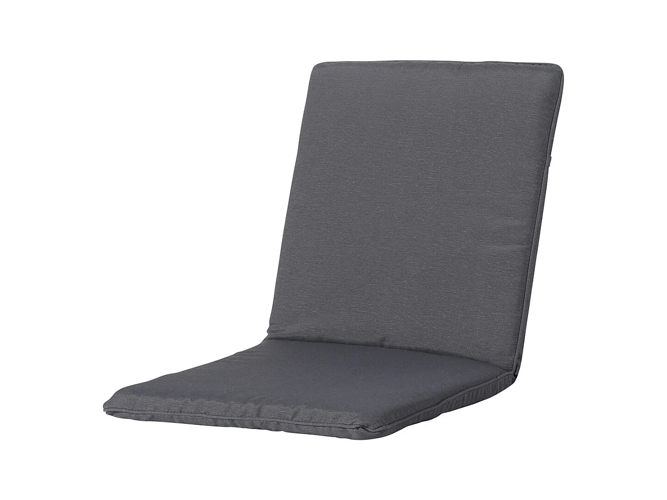 Coussin de chaise empilable Panama gris - Environ 97 x 49 cm - Lot de 4