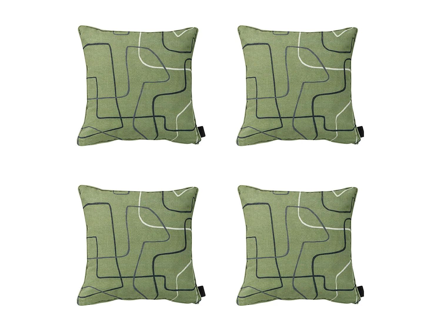 Dekokissen Joah Salbei - Ca. 50x50 cm - 4er Set