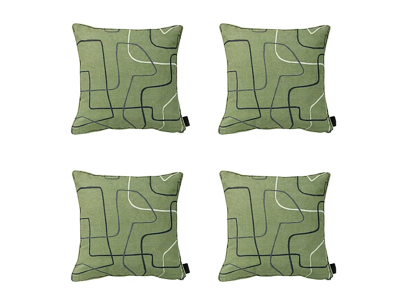 Dekokissen Joah Salbei - Ca. 50x50 cm - 4er Set