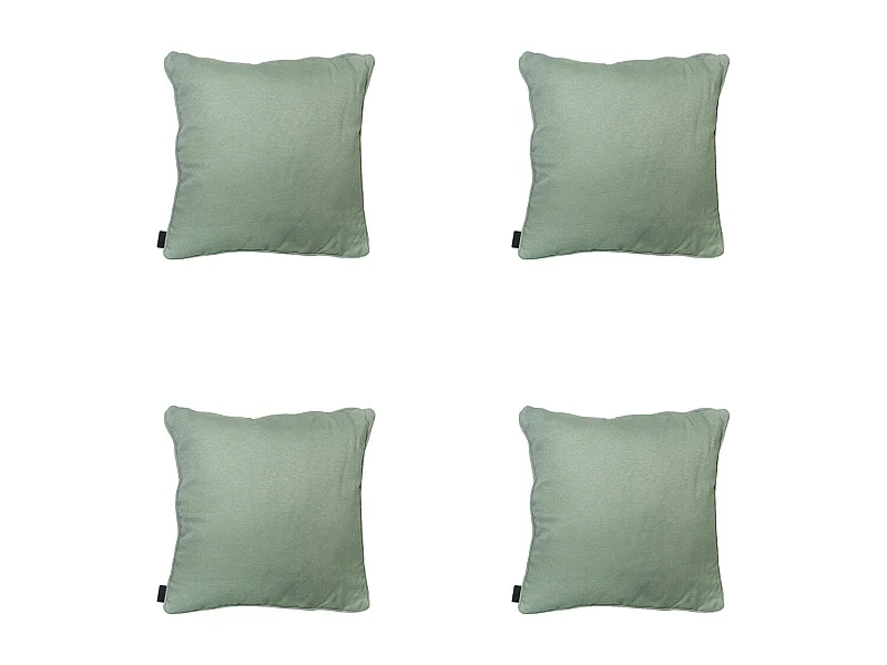 Coussin décoratif Naples kaki - Environ 50x50 cm - Lot de 4