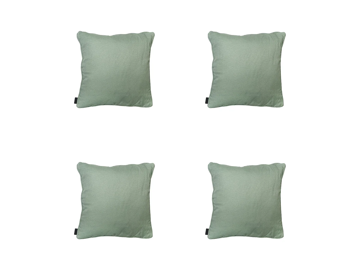 Coussin décoratif Naples kaki - Environ 50x50 cm - Lot de 4