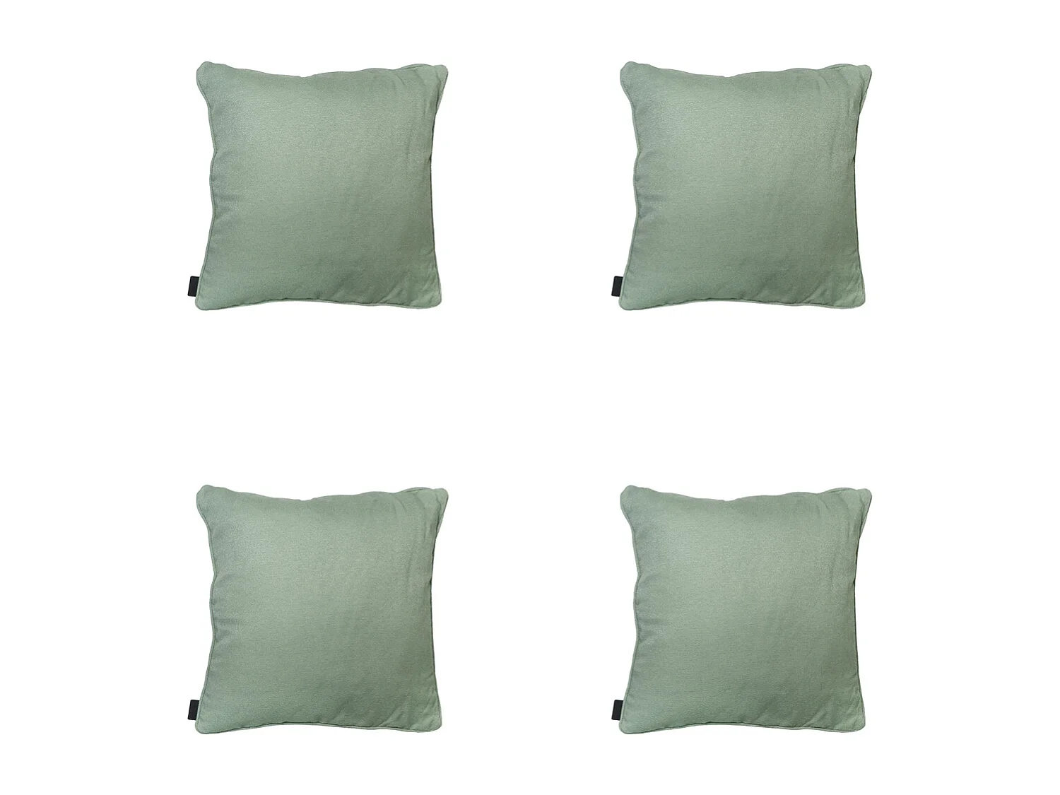 Coussin décoratif Naples kaki - Environ 50x50 cm - Lot de 4