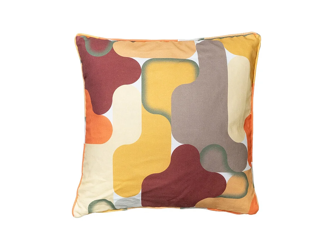 Coussin décoratif Grafi bordo - Environ 50x50 cm - Lot de 4