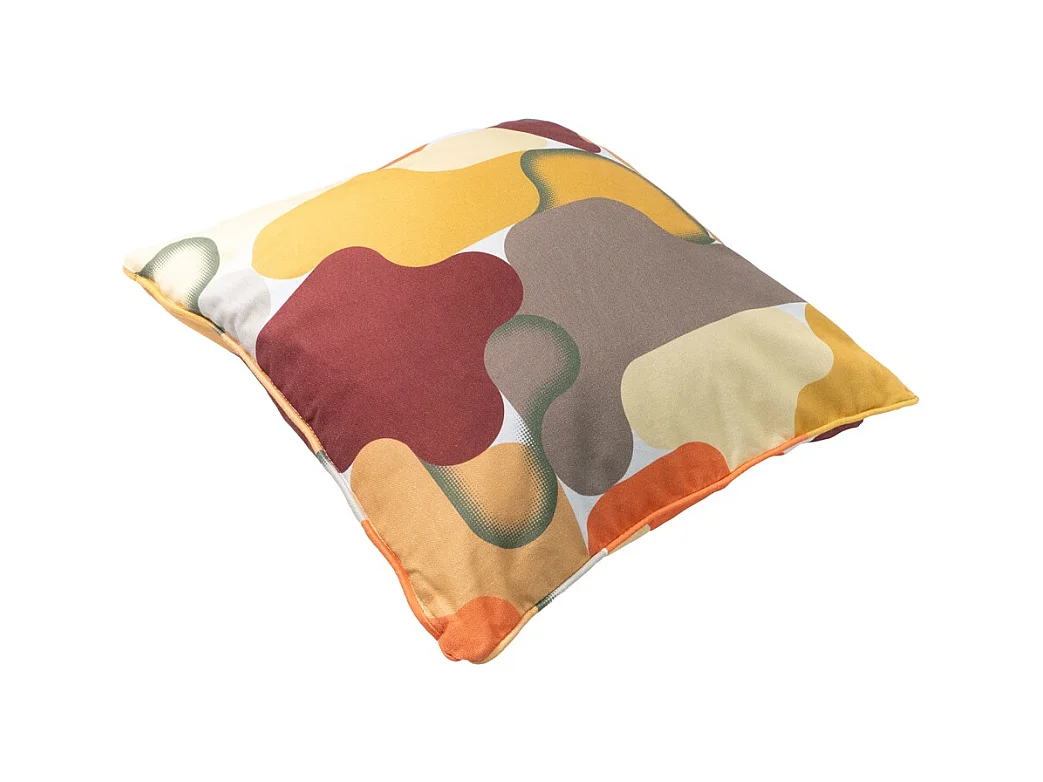Coussin décoratif Grafi bordo - Environ 50x50 cm - Lot de 4