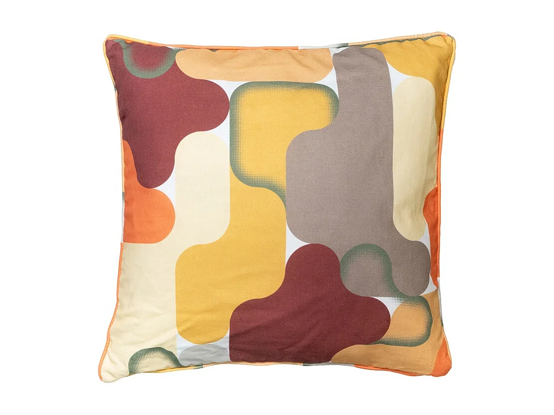 Coussin décoratif Grafi bordo - Environ 50x50 cm - Lot de 4