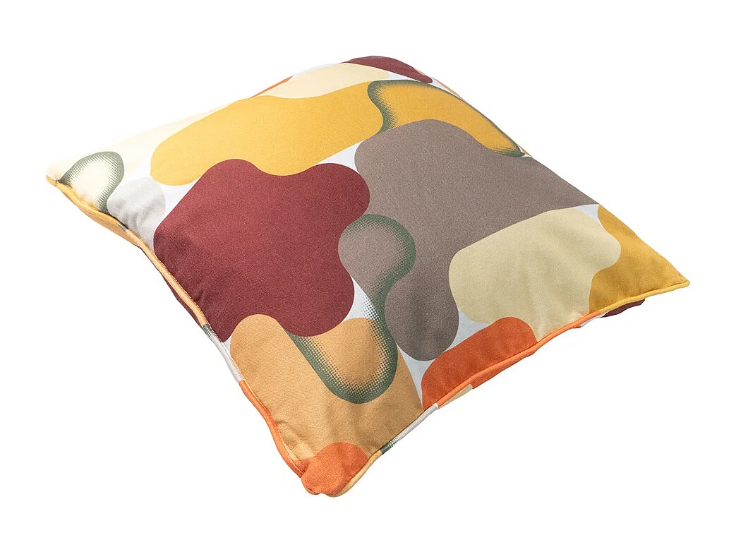Coussin décoratif Grafi bordo - Environ 50x50 cm - Lot de 4