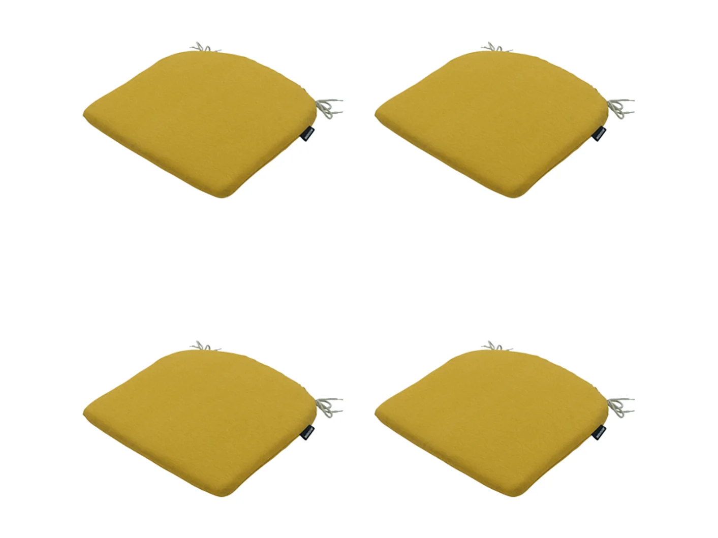 Zitkussen Panama mustard - Ca. 46x48 cm - Set van 4