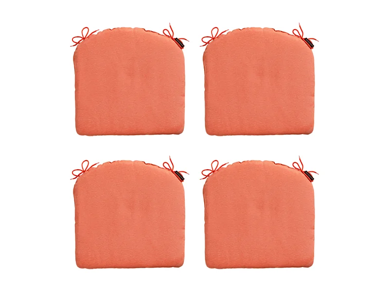 Zitkussen Panama flame orange - Ca. 46x48 cm - Set van 4