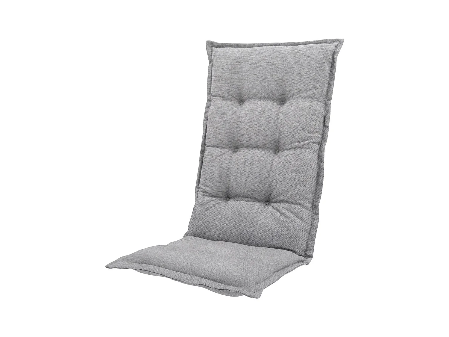 Gartenstuhlauflage High Back Naples grau - Ca. 123x50 cm - 4er Set