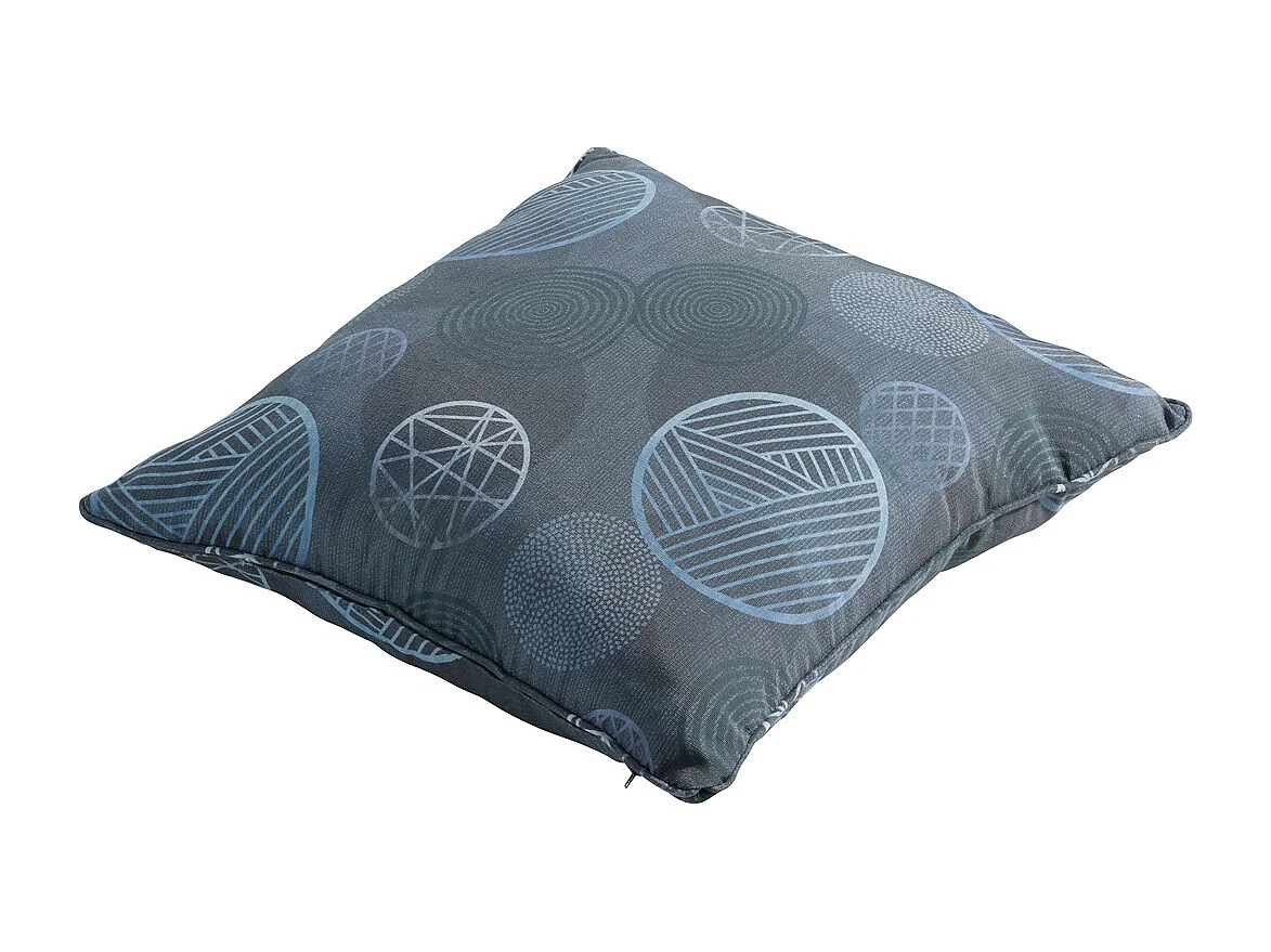 Coussin décoratif Cercle bleu - Env. 50x50 cm - Lot de 4