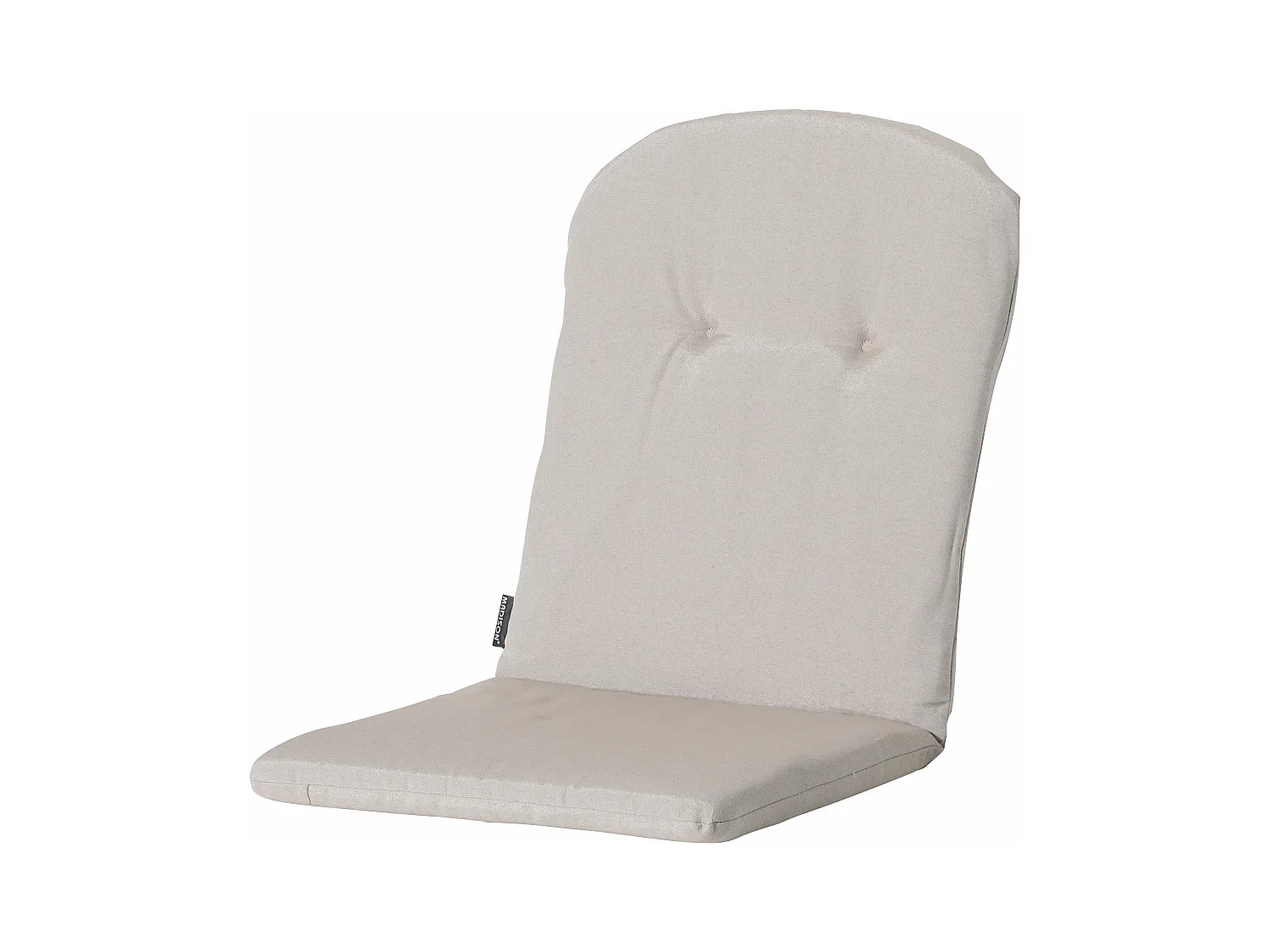 Coussin de fauteuil haut dossier en lin Panama - Env. 96 x 45 cm - Lot de 4