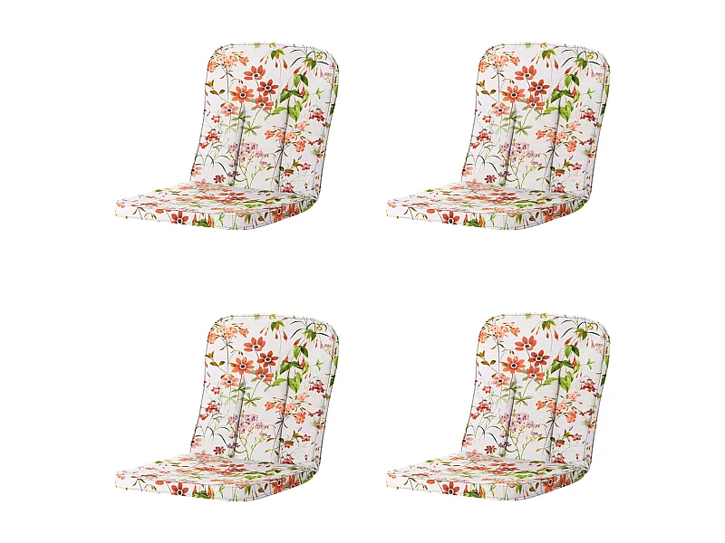 Coussin de jardin Classic/Bora/Antigua Hermitage Milly naturel - Env. 94x48 cm - Lot de 4